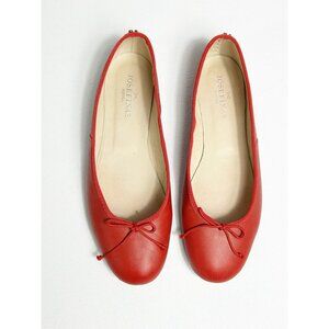 Josefinas Portugal Leather Round Toe Flats in Red - Sz EU 41 (US 10)